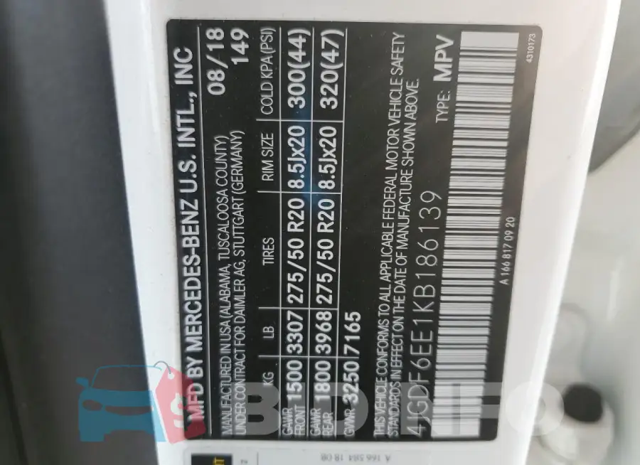4JGDF6EE1KB186139 Photo# 14