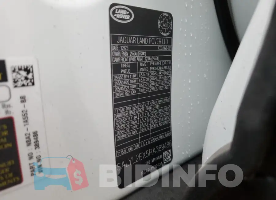 SALYL2EX5RA389486 Photo# 12