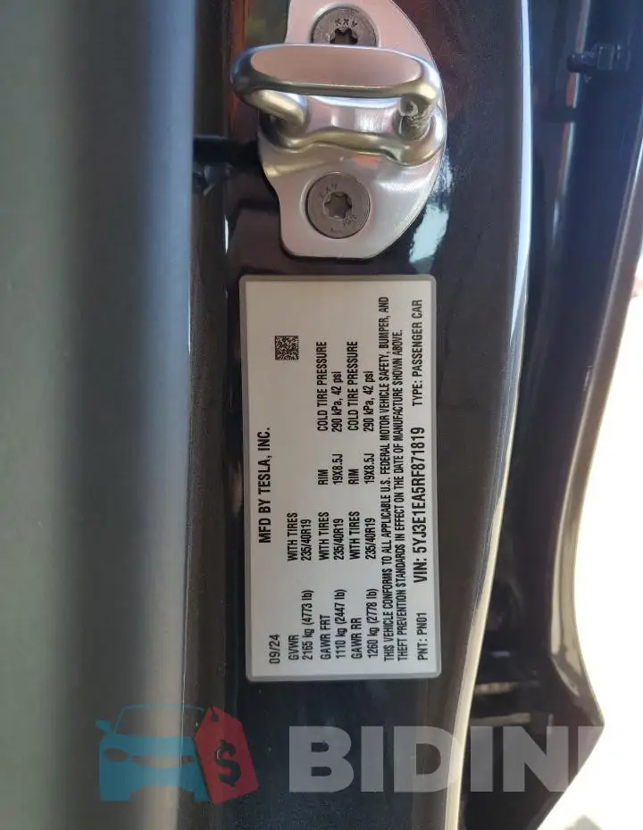 5YJ3E1EA5RF871819 Photo# 13