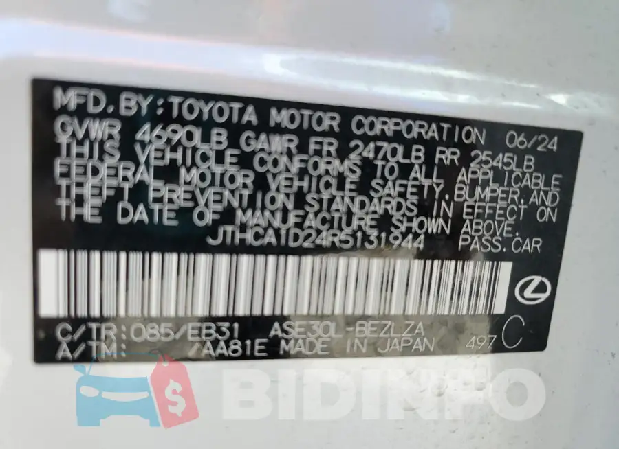JTHCA1D24R5131944 Photo# 12