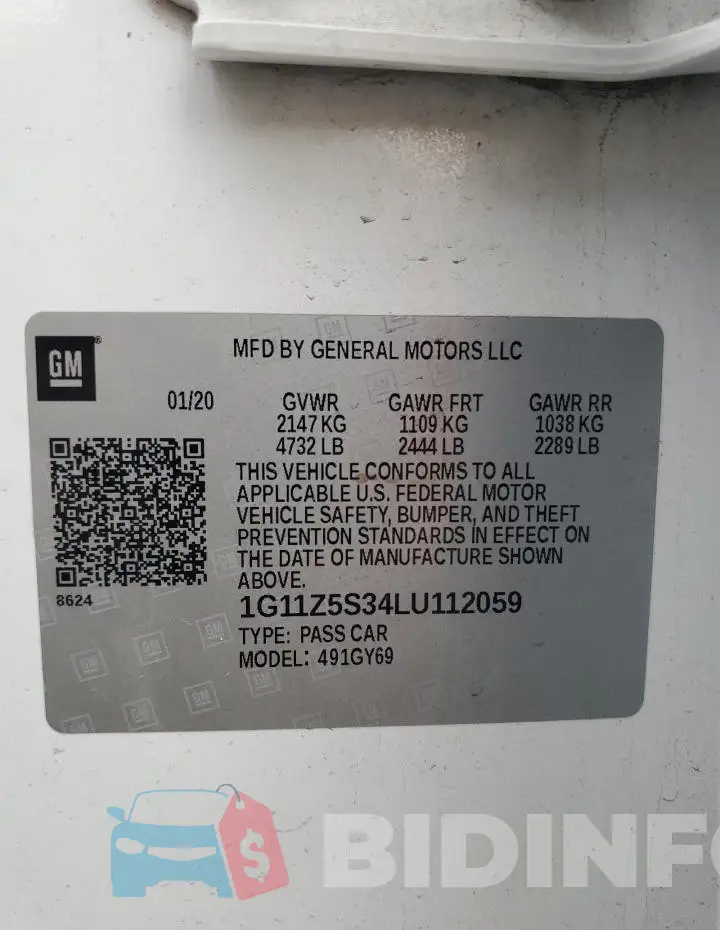 1G11Z5S34LU112059 Photo# 12