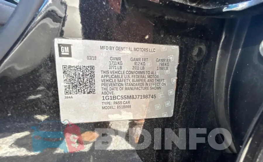 1G1BC5SM8J7198745 Photo# 10