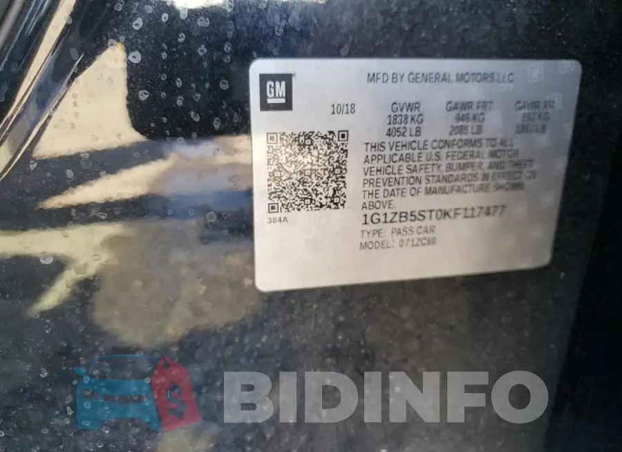 1G1ZB5ST0KF117477 Photo# 12