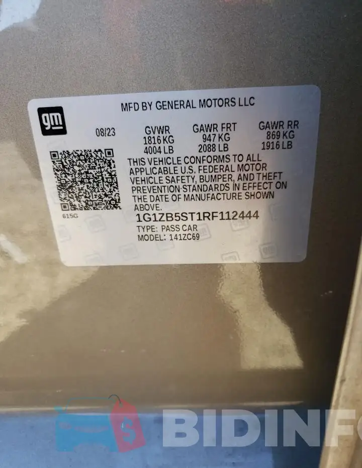 1G1ZB5ST1RF112444 Photo# 12