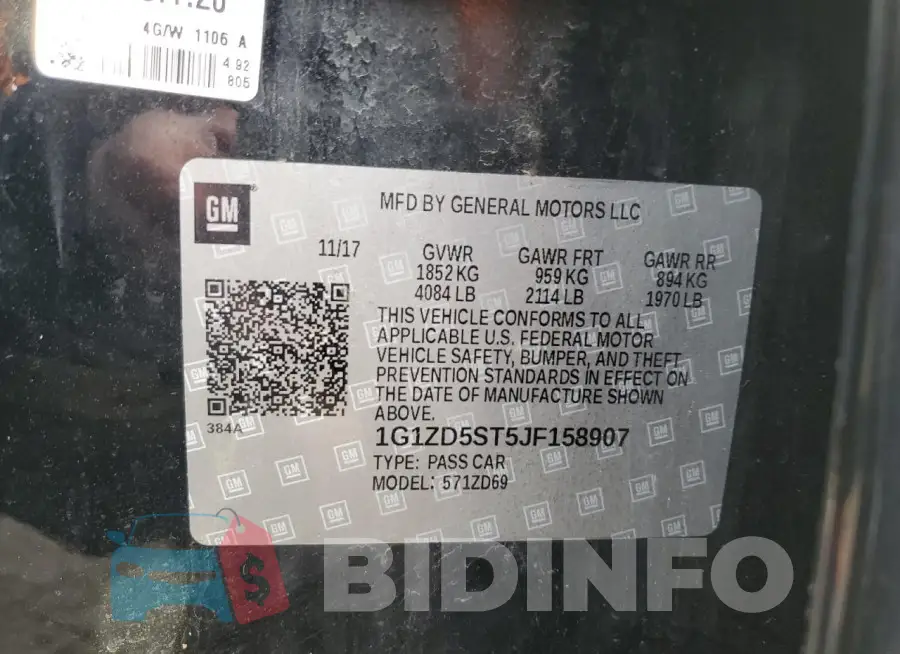 1G1ZD5ST5JF158907 Photo# 12