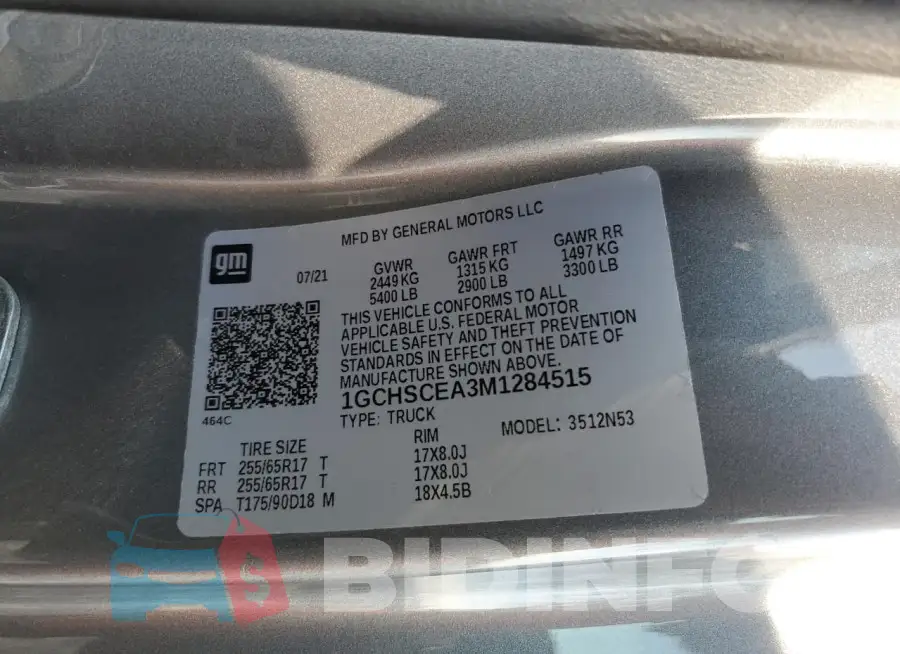 1GCHSCEA3M1284515 Photo# 12