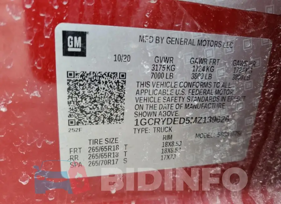 1GCRYDED5MZ139626 Photo# 12