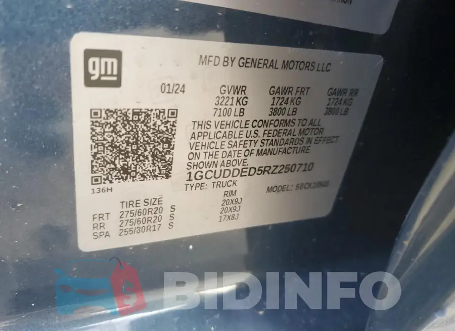 1GCUDDED5RZ250710 Photo# 12