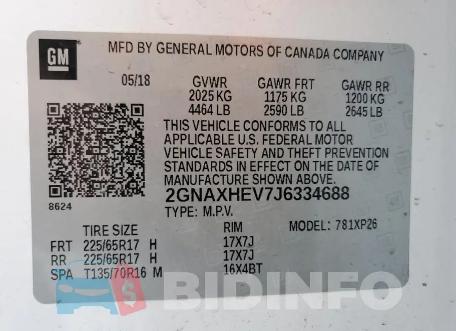 2GNAXHEV7J6334688 Photo# 13