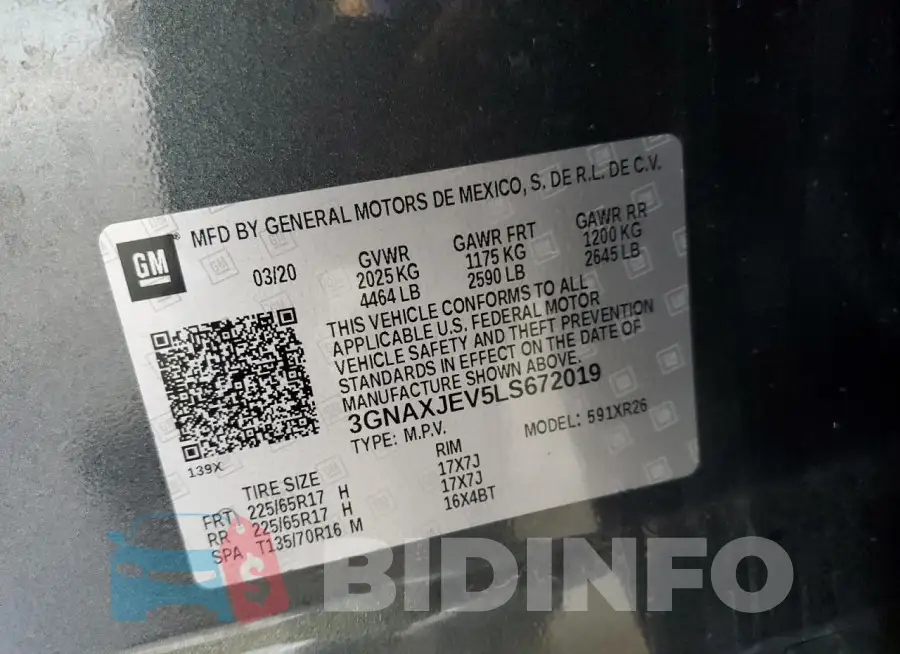 3GNAXJEV5LS672019 Photo# 13