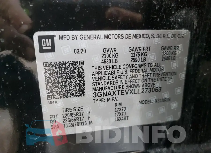 3GNAXTEVXLL273063 Photo# 13