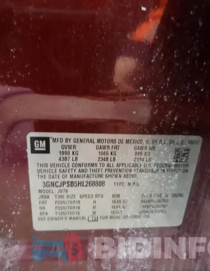 3GNCJPSB5HL268808 Photo# 14