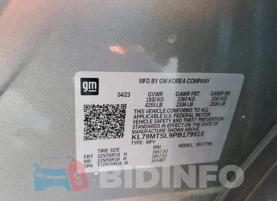 KL79MTSL9PB179915 Photo# 13