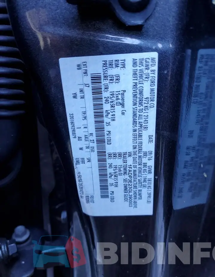 1FADP3E23GL390003 Photo# 12