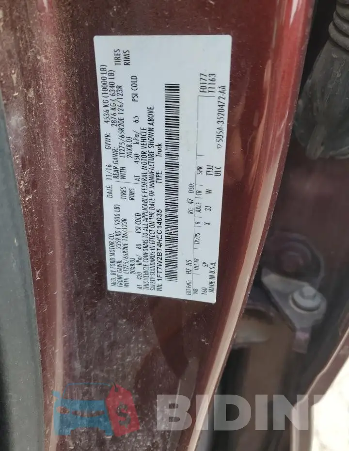 1FT7W2BT4HEC14035 Photo# 12