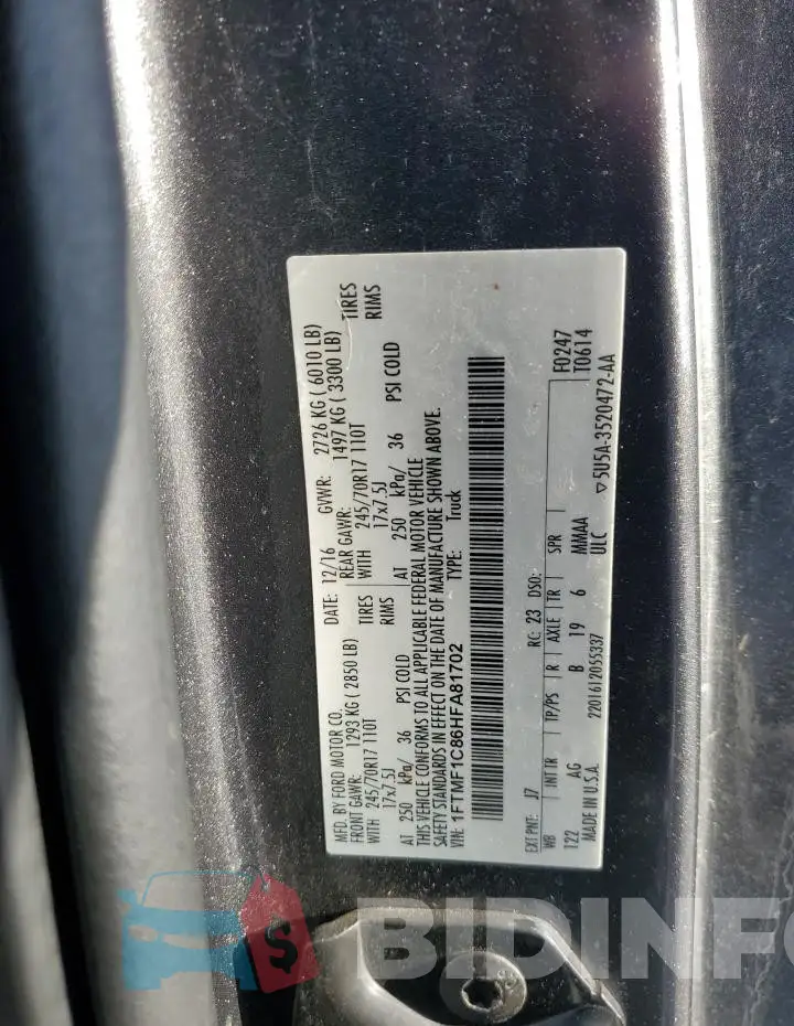 1FTMF1C86HFA81702 Photo# 12