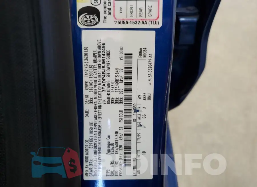 3FADP4BJ8JM142496 Photo# 12