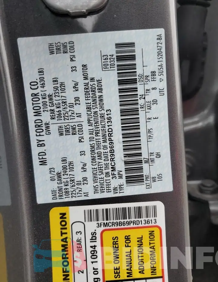 3FMCR9B69PRD13613 Photo# 14
