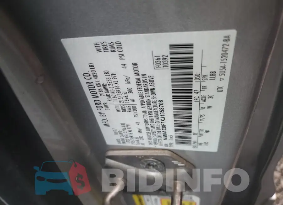 NM0AE8F7XJ1358708 Photo# 13