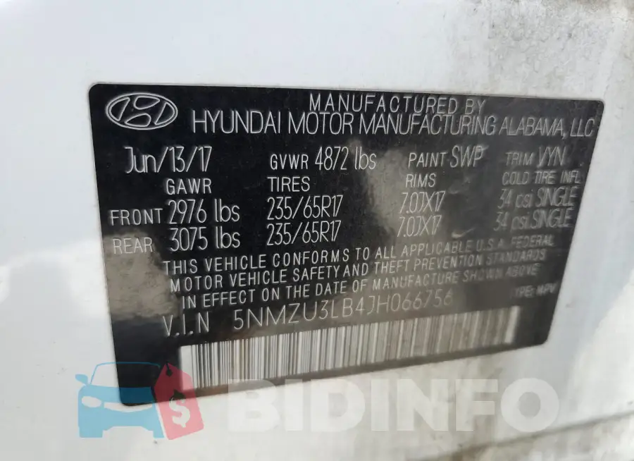 5NMZU3LB4JH066756 Photo# 13
