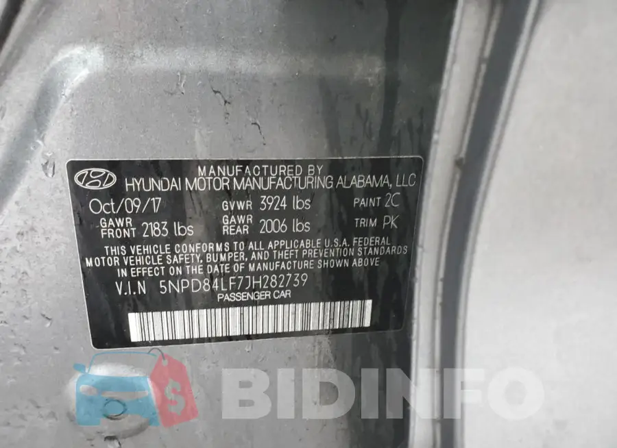 5NPD84LF7JH282739 Photo# 12