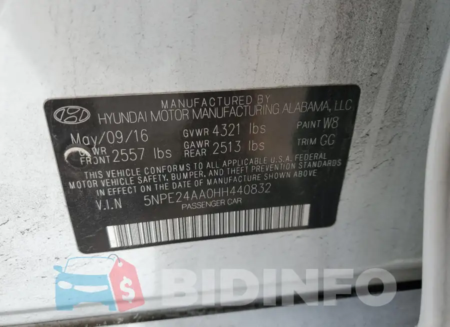 5NPE24AA0HH440832 Photo# 12