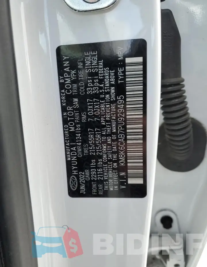 KM8K6CAB7PU929495 Photo# 12