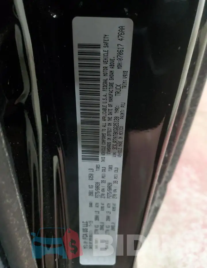 3C6JR7AT8KG625120 Photo# 13