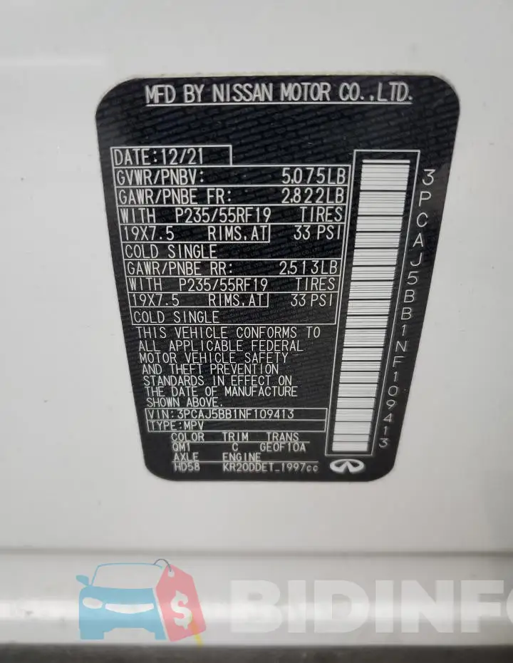 3PCAJ5BB1NF109413 Photo# 13