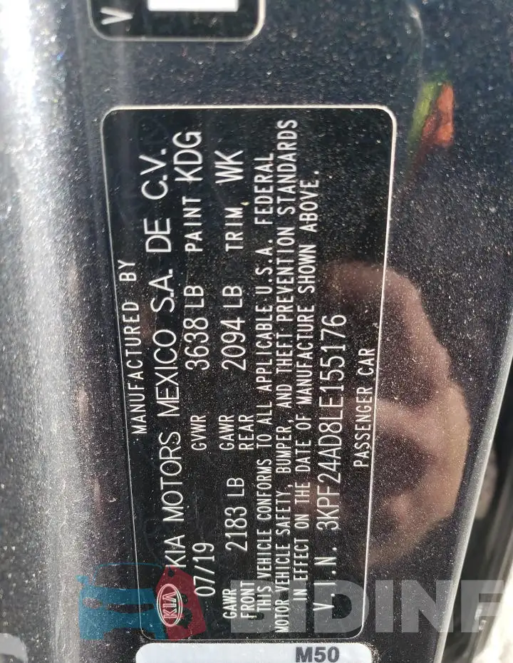 3KPF24AD8LE155176 Photo# 13