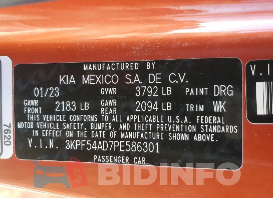 3KPF54AD7PE586301 Photo# 12