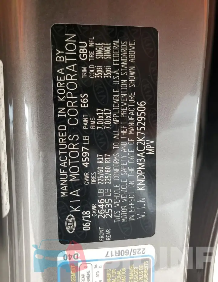 KNDPM3AC2K7529506 Photo# 14