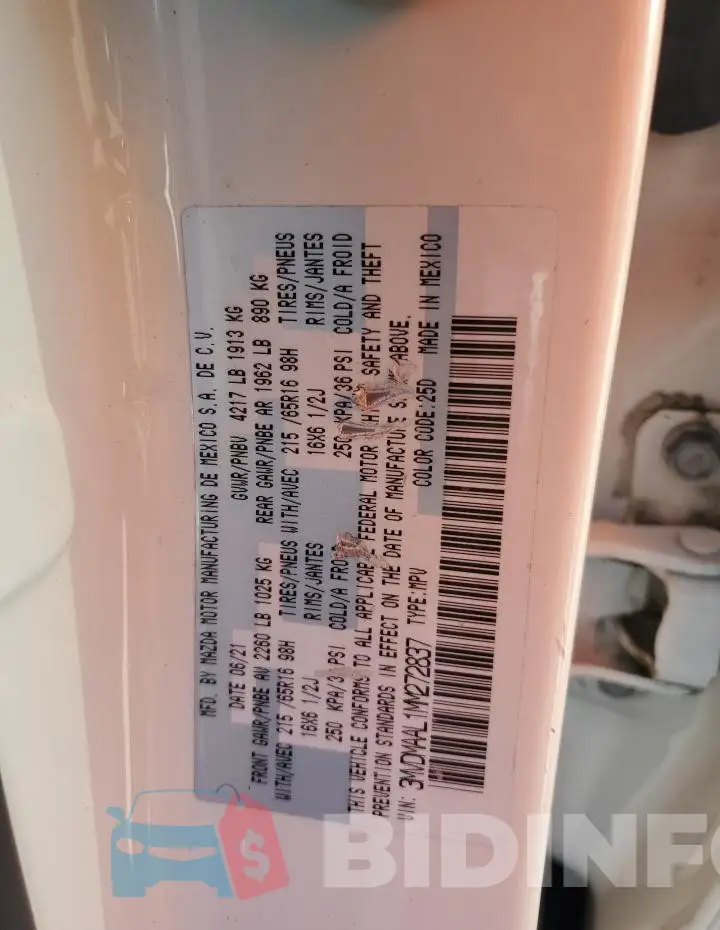 3MVDMAAL1MM272837 Photo# 14