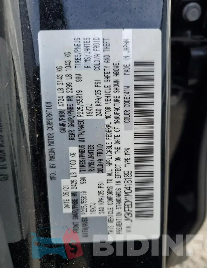 JM3KFBDM1M0418189 Photo# 13