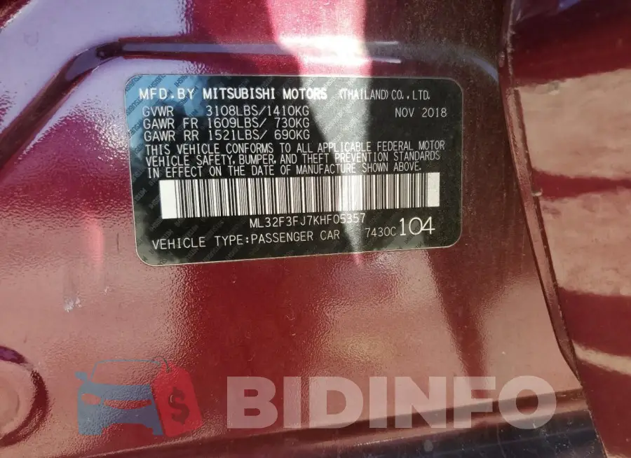 ML32F3FJ7KHF05357 Photo# 13