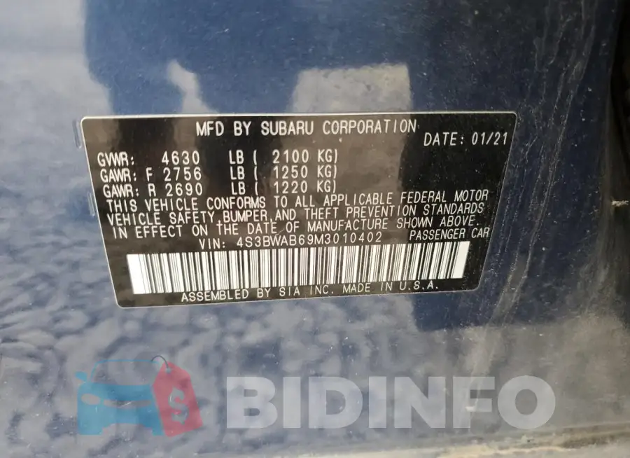 4S3BWAB69M3010402 Photo# 12