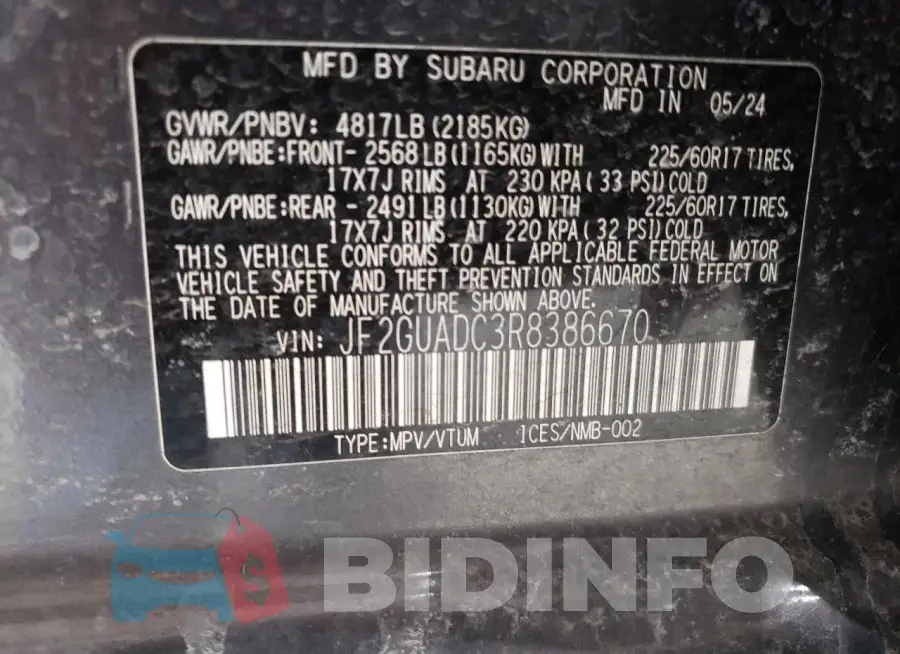 JF2GUADC3R8386670 Photo# 14