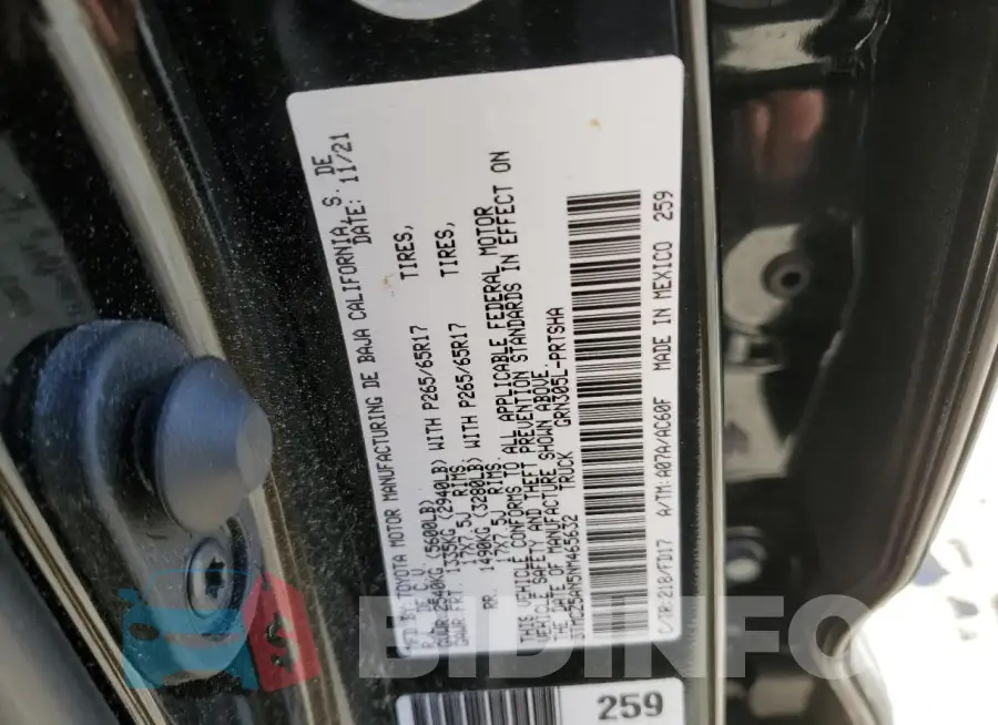 3TMCZ5AN5NM465632 Photo# 12