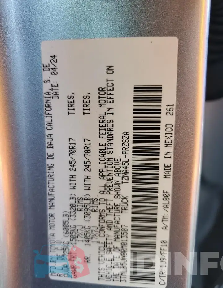 3TMLB5JN8RM013507 Photo# 12