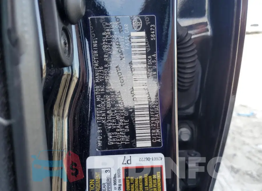 4T1BF1FK8HU718028 Photo# 12