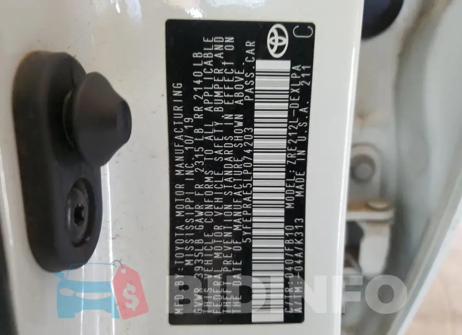 5YFEPRAE5LP074203 Photo# 12