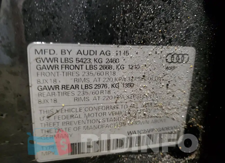 WA1C2AFP1GA083048 Photo# 14