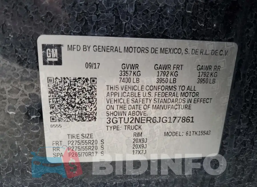 3GTU2NER6JG177861 Photo# 12