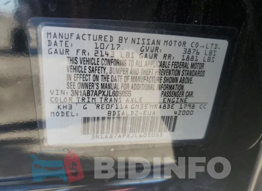 3N1AB7APXJL605055 Photo# 12
