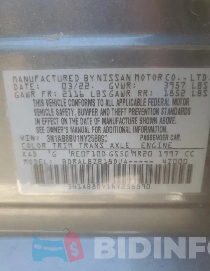3N1AB8BV1NY258890 Photo# 12