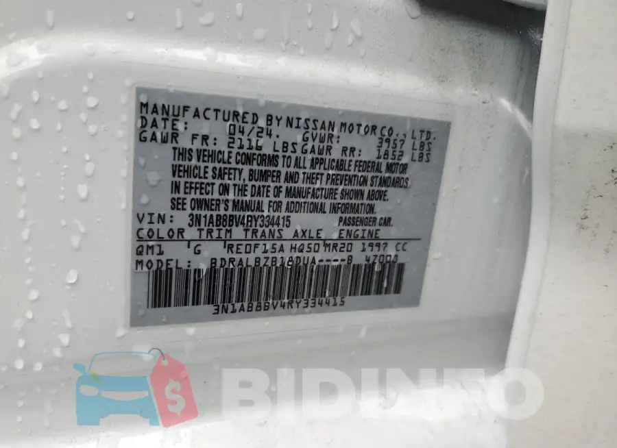 3N1AB8BV4RY334415 Photo# 12