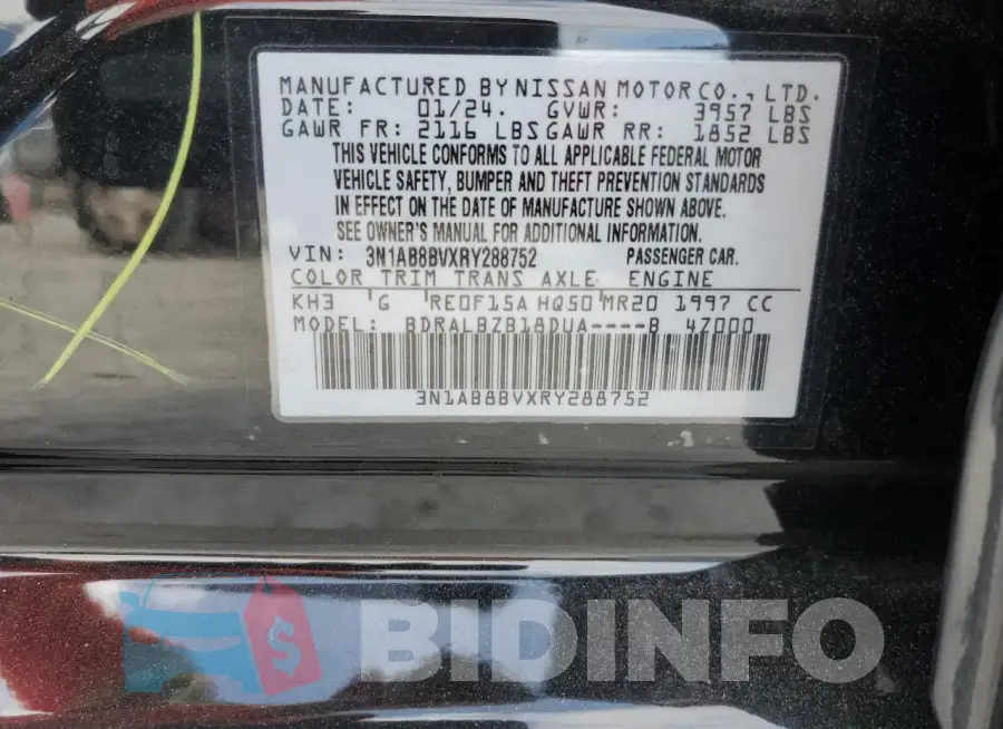 3N1AB8BVXRY288752 Photo# 12
