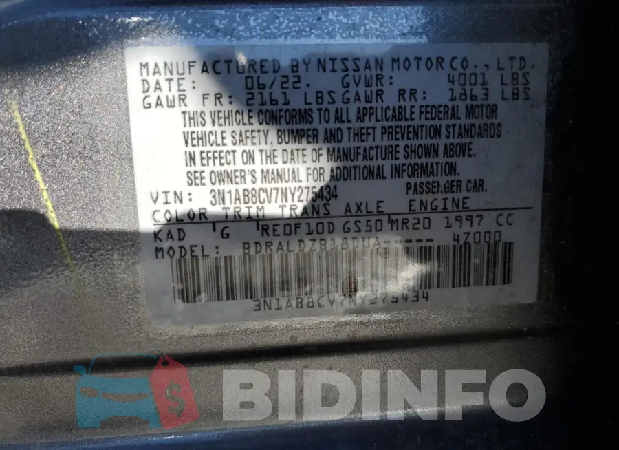 3N1AB8CV7NY275434 Photo# 13