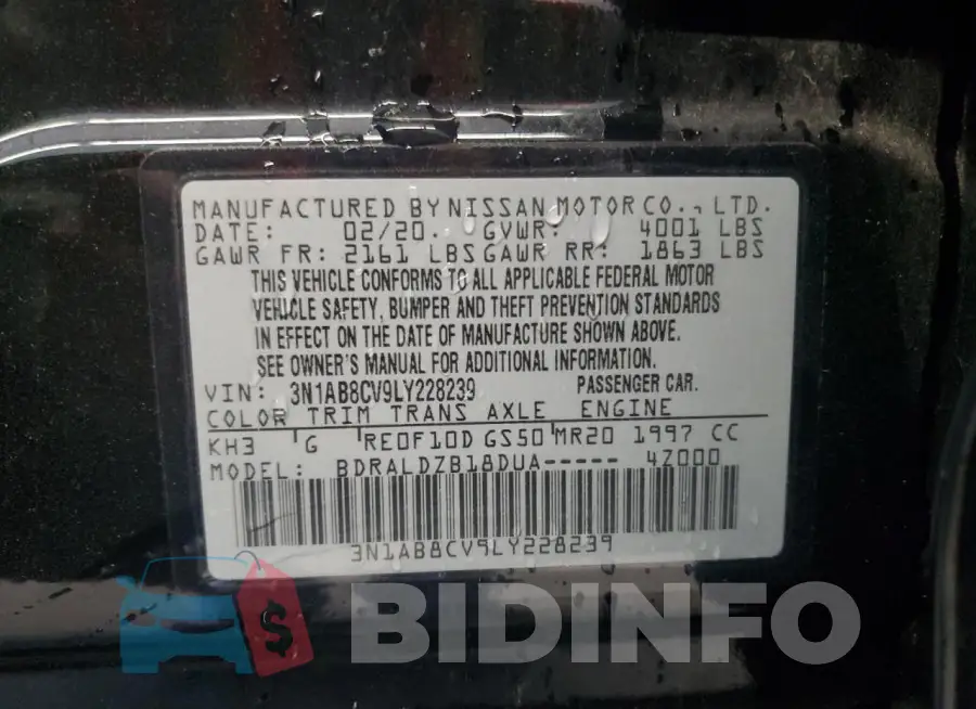 3N1AB8CV9LY228239 Photo# 12