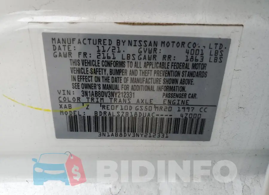 3N1AB8DV3NY212331 Photo# 12